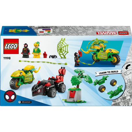 Lego spidey 11198 edderkop og elektrojagt med dinosaurkøretøjer