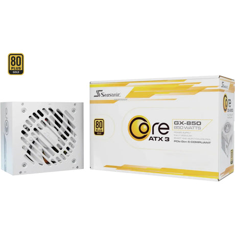 Seasonic core gx-850-v2-white modulær 850 watt strømforsyning (hvid, 1x 12v-2x6, 2x pcie)