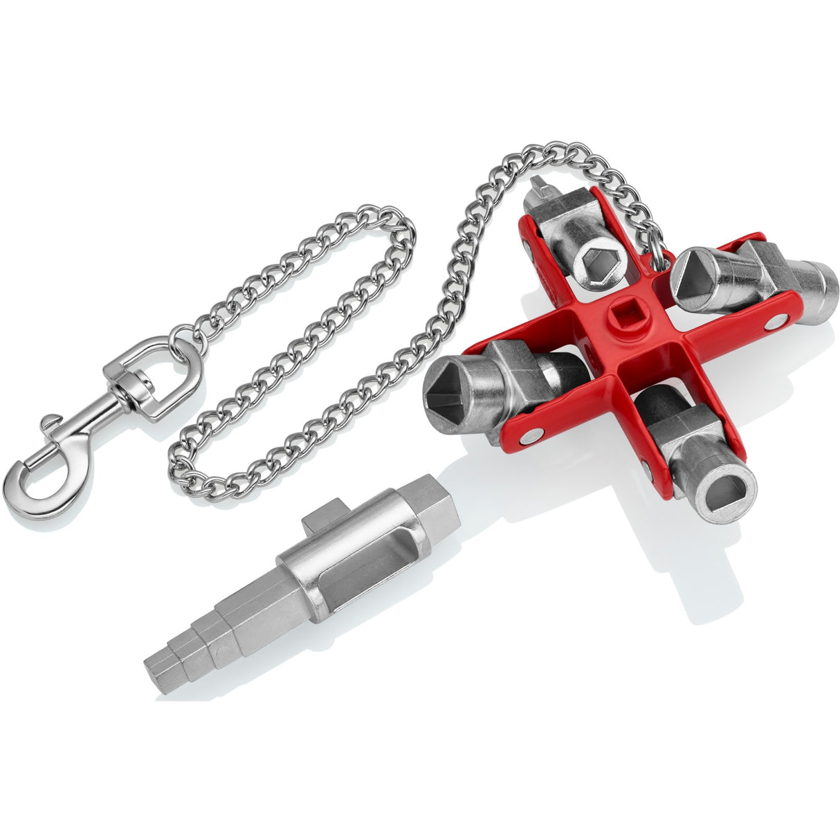 Knipex 00 11 06 v01 skifteskabsnøgle med 9 profiler - firkantede overflader