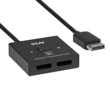 Club 3d displayport 2-in-1 bidirectionele 8k switch displayport switch (zwart)