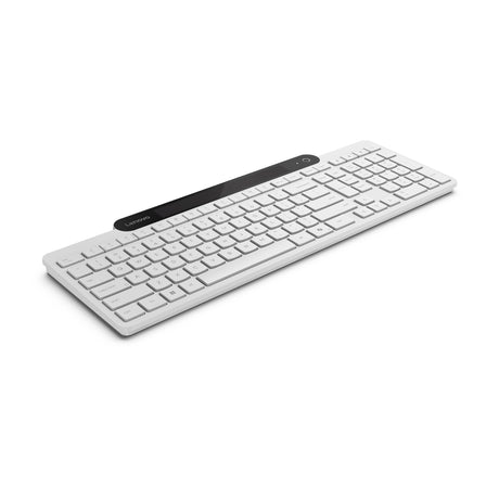 Lenovo 800 selvoplader Bluetooth-tastatur (hvidt, amerikansk layout (QWERTY), stempel, 100 %, stempelafbryder, Bluetooth 5.1, USB-C)