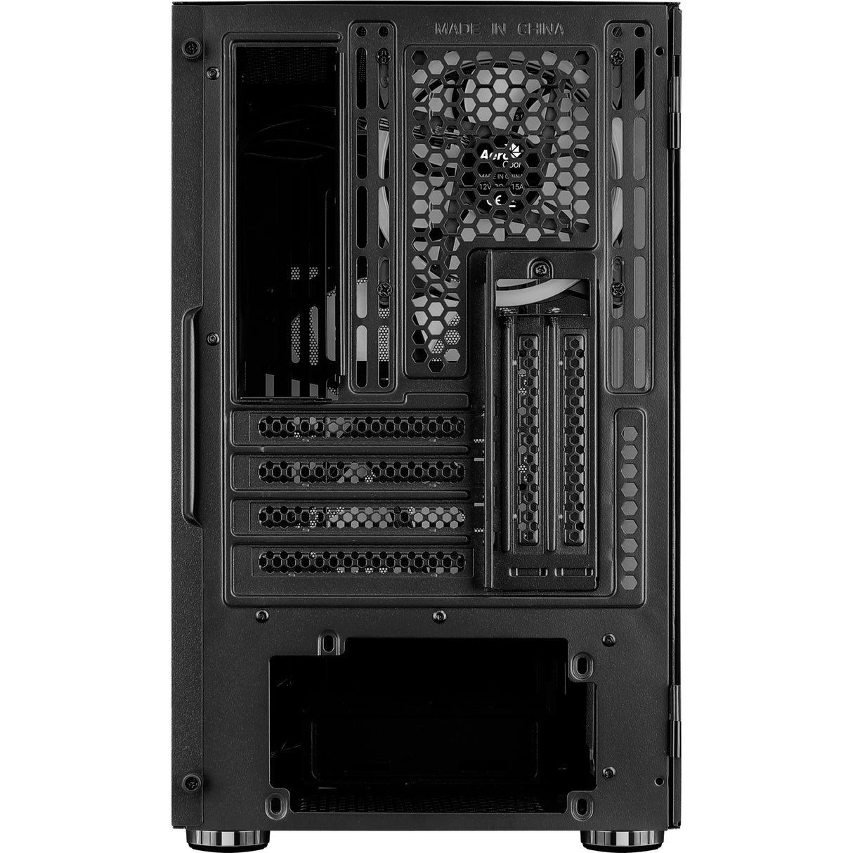 Aerocool atomic v2 mini tårnhus (sort | 2x USB-A | vindue)