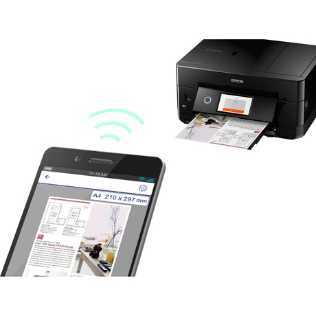 Epson expression premium xp-7100 alt-i-en inkjetprinter (sort, scan, kopi, LAN, Wi-Fi)