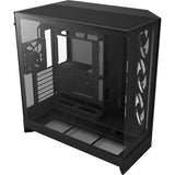 Nzxt h9 flow rgb midi tårnhus (sort (mat) | 2x usb-a | 1x usb-c | rgb | hærdet glas)