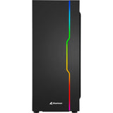 Sharkoon rgb skyder midi tårnhus (sort | 3x usb-a | rgb | hærdet glas)