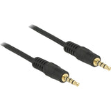 Delock 3,5 mm hankablet > 3,5 mm hankabel (sort, 1 meter)