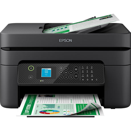 Epson workforce wf-2930dwf alt-i-en inkjetprinter med faxfunktion (sort, scan, kopi, fax, Wi-Fi)