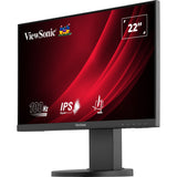 Viewsonic vg2208a 22 skærm (sort, 1x HDMI, 1x skærmport, USB-C, USB-A, lyd, 100 Hz)