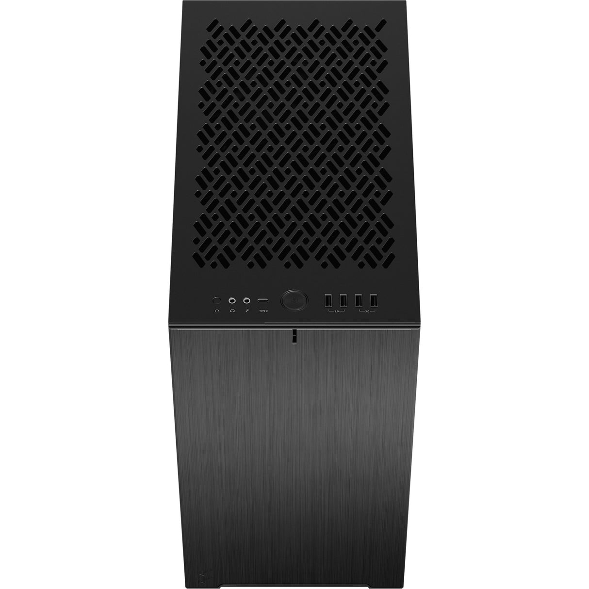 Fraktal design definerer 7 mini sort solid midi tårnhus (sort | 4x USB-A | 1x USB-C)