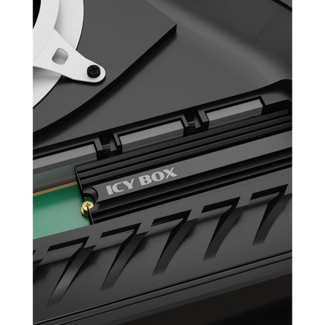 Icy box ib-m2hs-ps5 heatsink (sort, m.2 ssd heatsink til playstation 5)