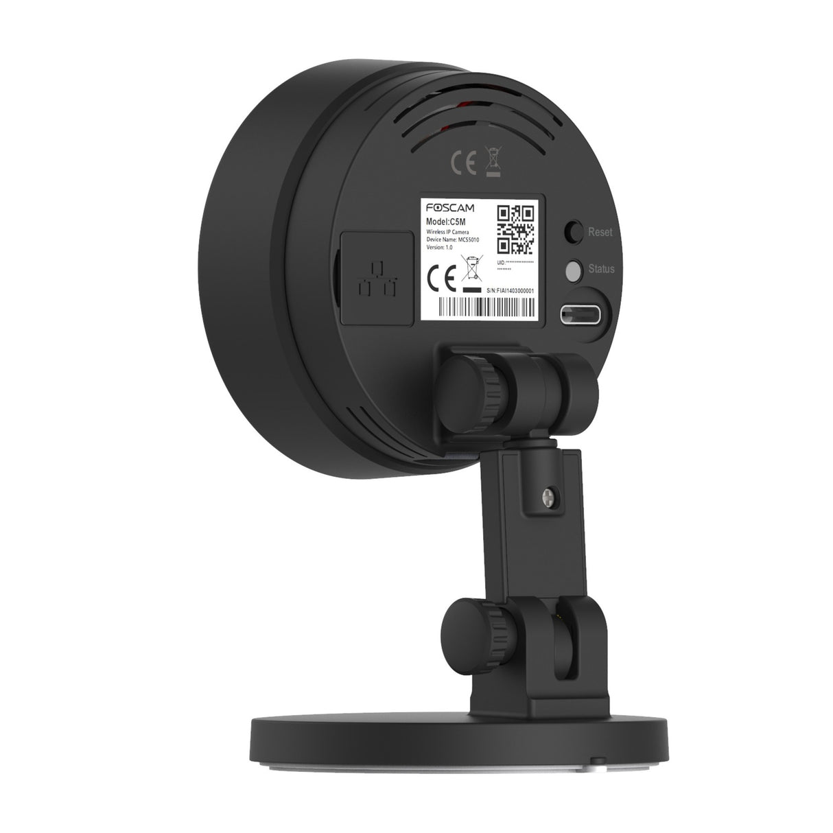 Foscam c5m sikkerhedskamera (sort, 3k, 5mp, dual-band wi-fi)