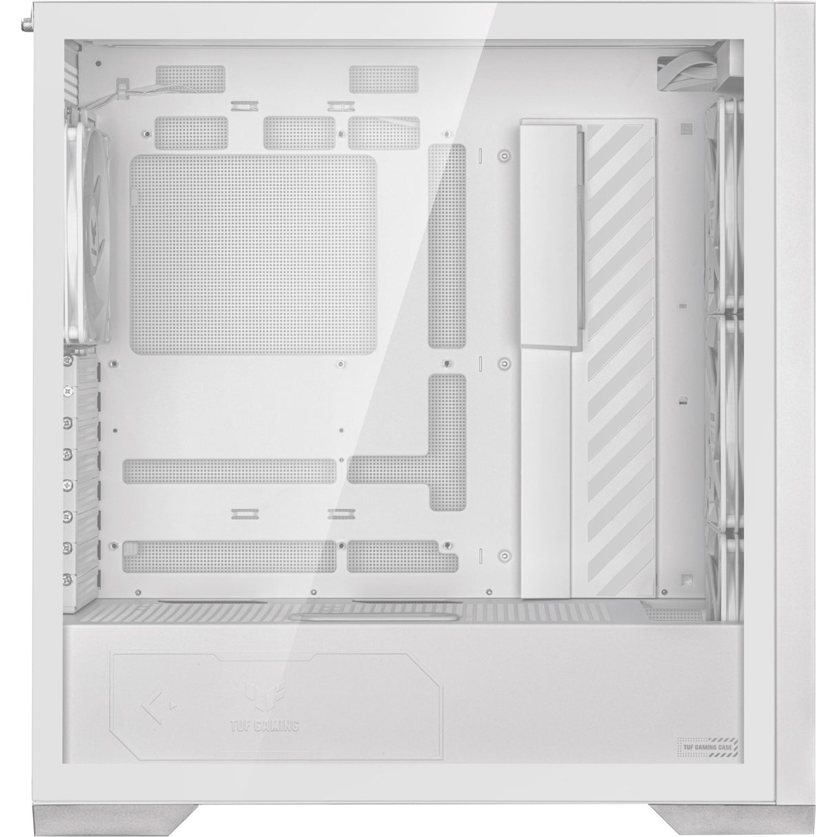 Asus tuf gaming gt302 argb midi tårnhus (hvid | 2x usb-a | 1x usb-c | rgb | hærdet glas)