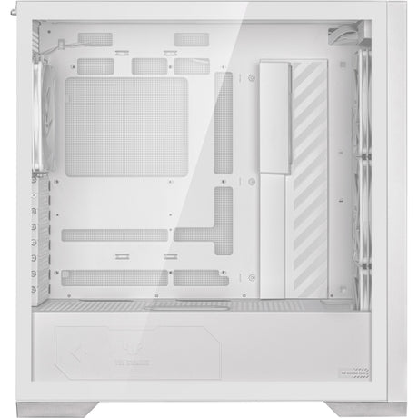 Asus tuf gaming gt302 argb midi tårnhus (hvid | 2x usb-a | 1x usb-c | rgb | hærdet glas)