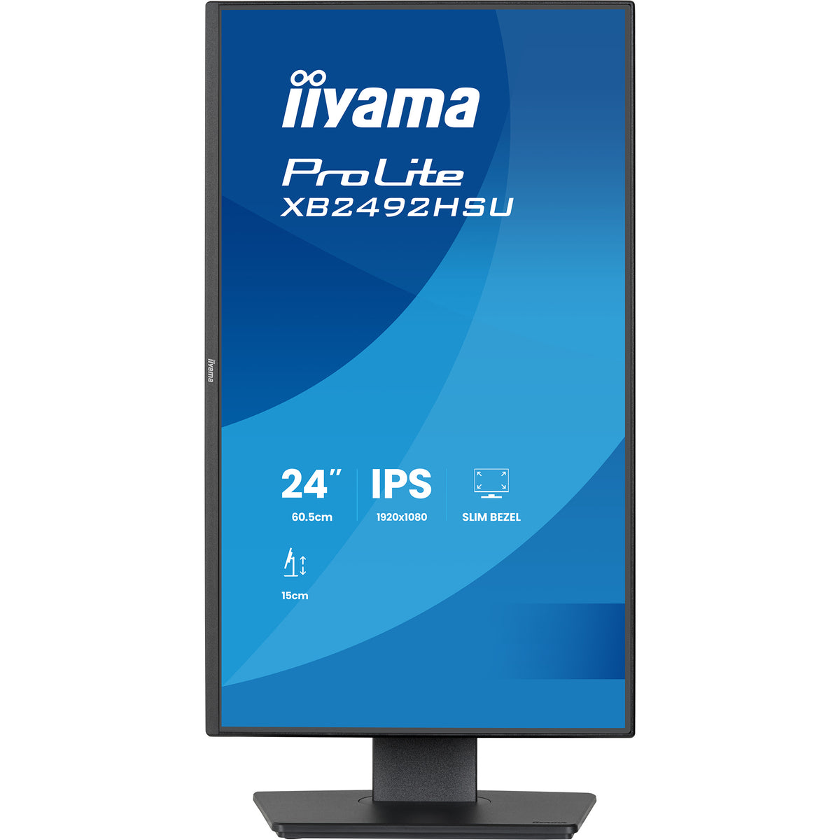Iiyama prolite xb2492hsu-b1 24 skærm (sort (mat), HDMI, skærmport, 2x USB-A, USB-B, 120 Hz)