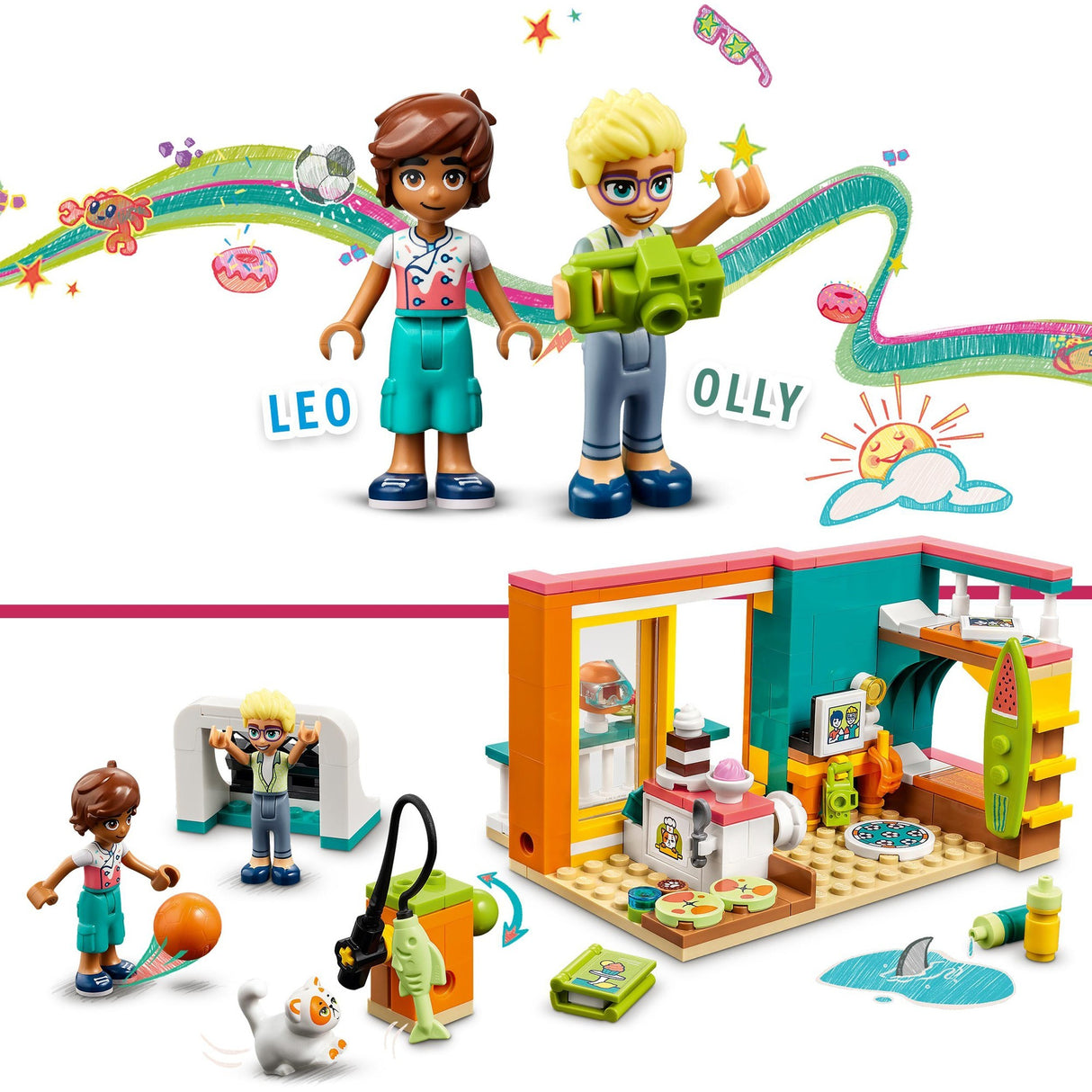 Lego venner - leos værelse byggelegetøj (41754)