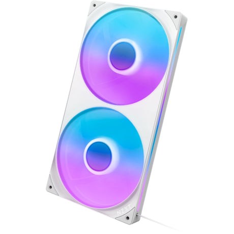 Nzxt f280 rgb core case blæsere (hvide, 2 stk, 280 x 140 x 26 mm)