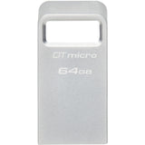 Kingston data traveler micro 64 GB USB stick (sølv, dtmc3g2 64 GB, USB 3.2 gen 1)