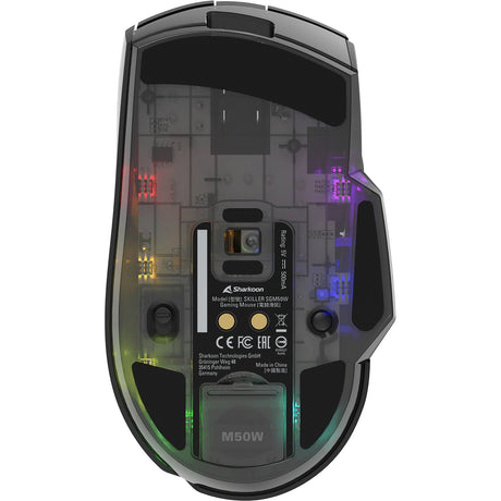 Sharkoon skiller sgm50w gaming mus (sort, 400 - 6400 dpi, rgb LED'er)