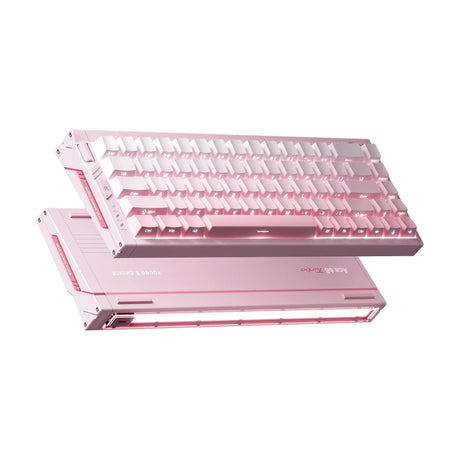 Mchose Ace 68 Turbo Full-Aluminium Esports Hall Effect Keyboard (Lys Pink, US Layout (QWERTY), Mount Tai GT He, 65%, 16K, RGB, Hot Swap, USB-C, Hall Effect Sensor)