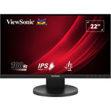 Viewsonic vg2208a 22 skærm (sort, 1x HDMI, 1x skærmport, USB-C, USB-A, lyd, 100 Hz)