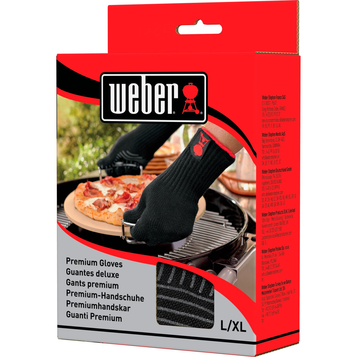Weber premium handsker (sort, størrelse l xl)