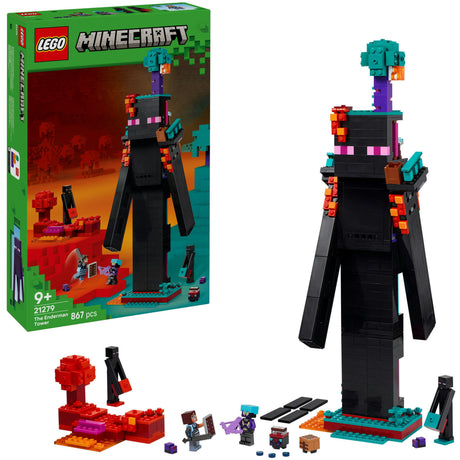 Lego minecraft 2in1 the enderman tower legetøj til børn - 21279