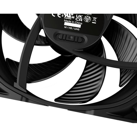 Vær stille! silent wings pro 4 pwm kabinetventilator (sort, 120 x 120 x 25 mm)