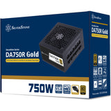 Silverstone da750r guld modulær 750 watt strømforsyning (sort, 4x pcie)