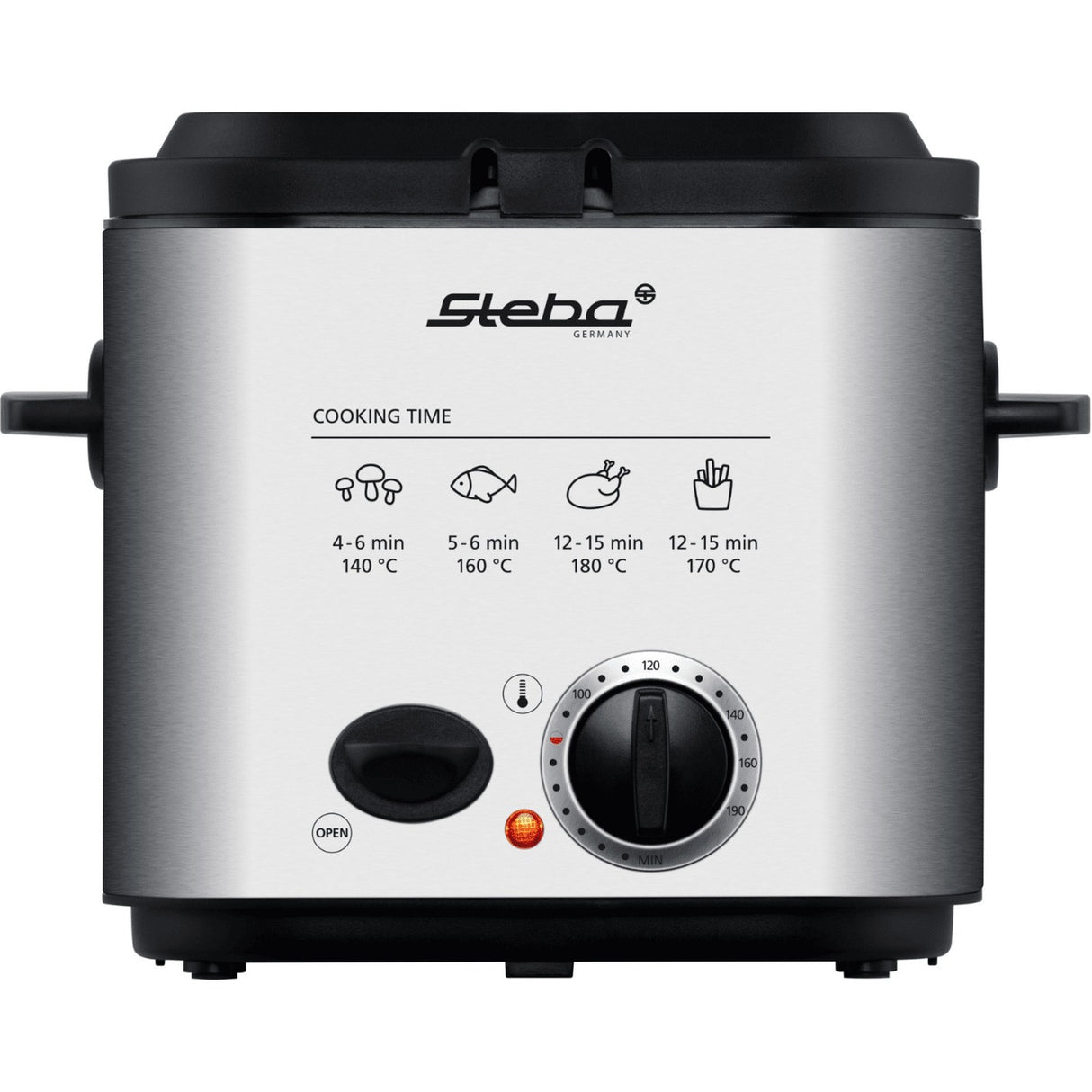 Steba df95f - minifriture fondue frituregryde (rustfrit stål sort, 1,25 liter)