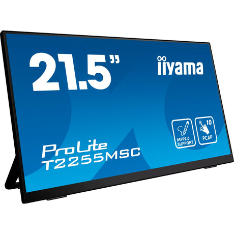 Iiyama prolite t2255msc-b1 21.5 skærm (sort, HDMI, skærmport, 2x USB-A)