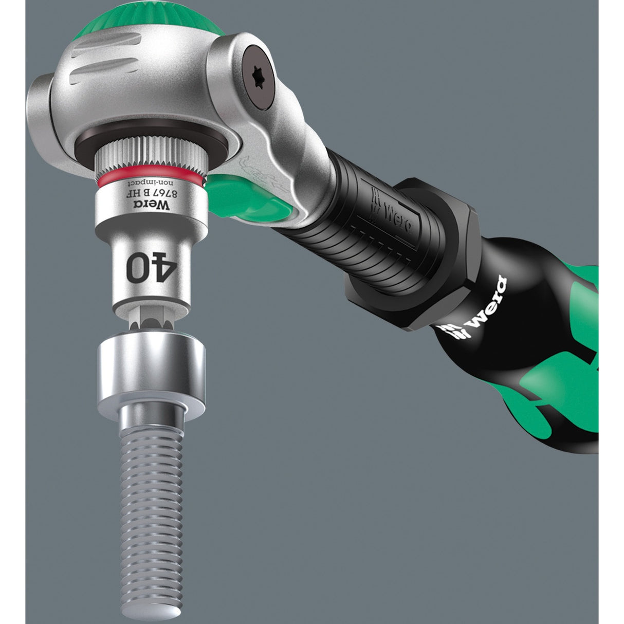 Wera 8100 SA all-in zyklop speed skraldesæt, 42-delt værktøjssæt (sort grøn, 1 4-drev, med holdefunktion, metrisk)
