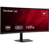 Viewsonic VA3820C UWQHD+ 21:9 buet skærm med USB-C hub 38 ultrawide (sort, 2x HDMI, 1x Displayport, USB-C, USB-B)