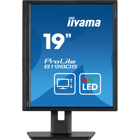 Iiyama prolite b1980s-b1 19 skærm (sort, hdmi, skærmport)