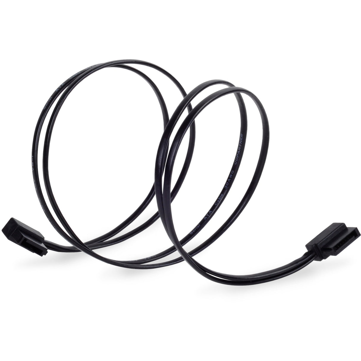 Silverstone sata iii kabel 50 cm (sort, 6gb s, lavprofilstik, cp11b-500)