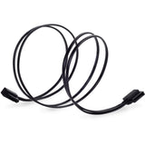 Silverstone sata iii kabel 50 cm (sort, 6gb s, lavprofilstik, cp11b-500)