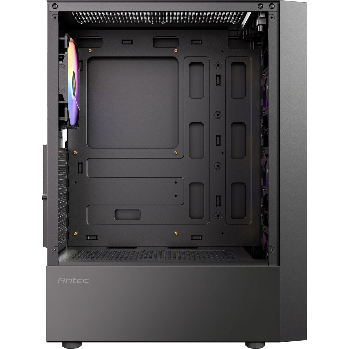 Antec ax27 rgb elite midi tårnhus (sort | 3x usb-a | hærdet glas)