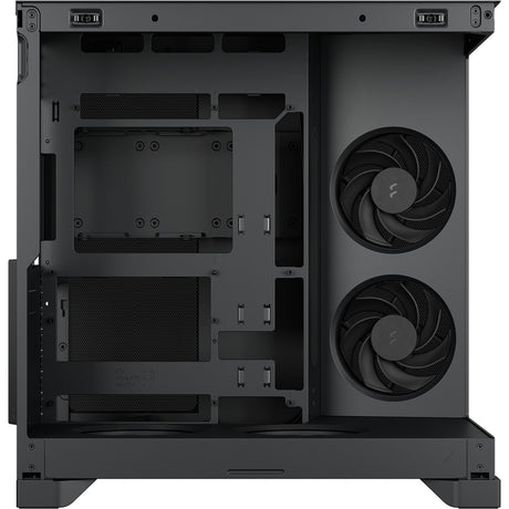 Fractal design pop 2 vision midi tower behuizing (zwart | 1x usb-a | 1x usb-c | tempered glass)