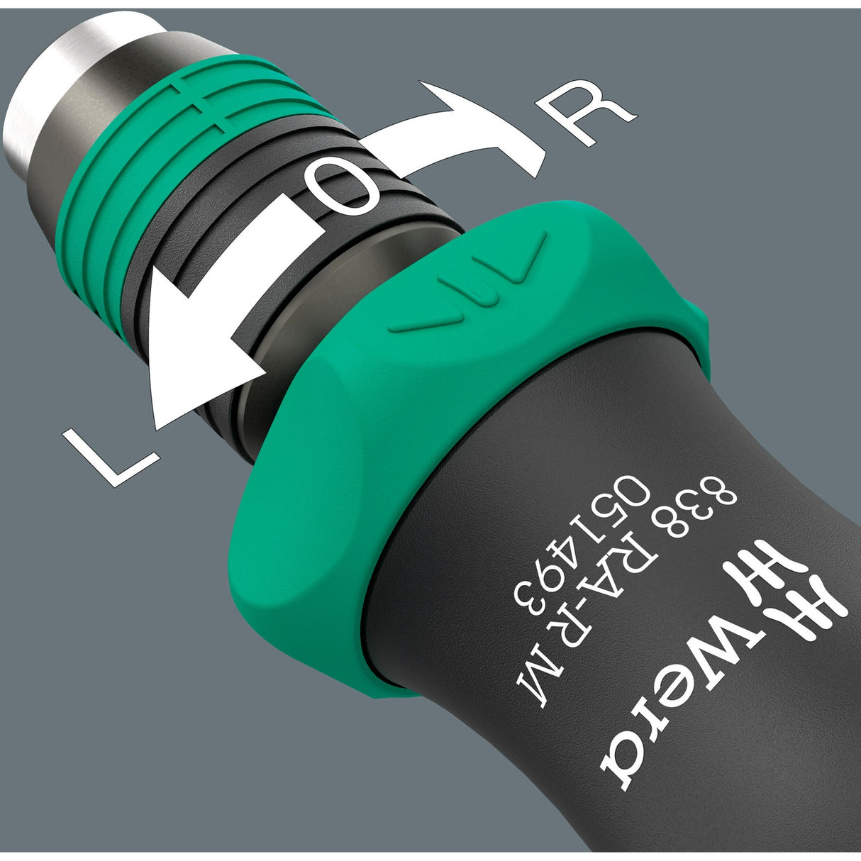 Wera kraftform kompakt 838 ra-r m imperial sæt 1 bit sæt (sort grøn, 15 stk.)