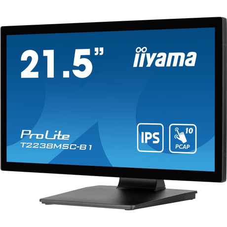 Iiyama prolite t2238msc-b1 21.5 touchscreen-skærm (sort (mat), HDMI, skærmport, 2x USB-A, USB-B)