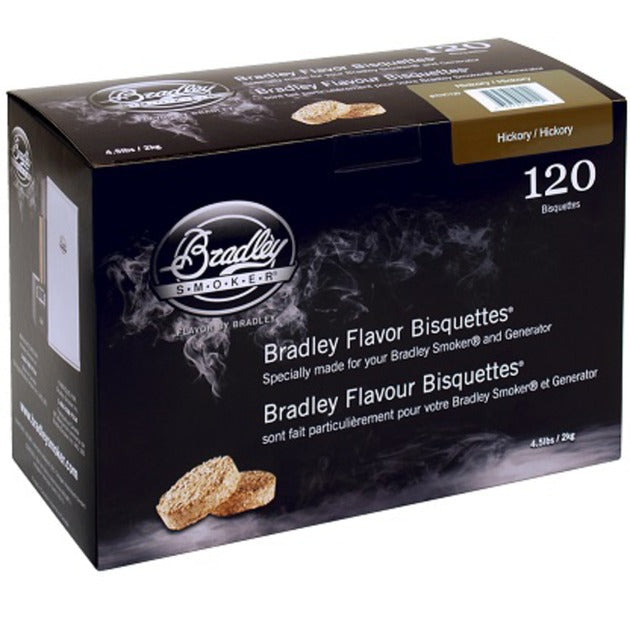 Bradley hickory træbriketter rygende træ (120 stykker)
