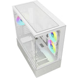 Sharkoon mk7 argb mini tårnhus (hvid | 2x USB-A | 1x USB-C | RGB | hærdet glas)