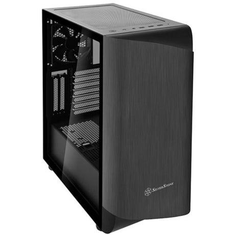 Silverstone Seta A1 Midi Tower-hus (sort titanium | 2x USB-A | 1x USB-C | RGB | hærdet glas)