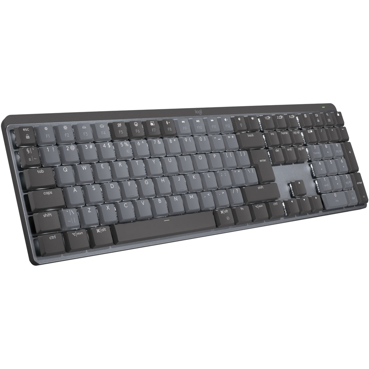 Logitech MX mekanisk tastatur (sort, amerikansk-internationalt layout (QWERTY), 100 %, Bluetooth)