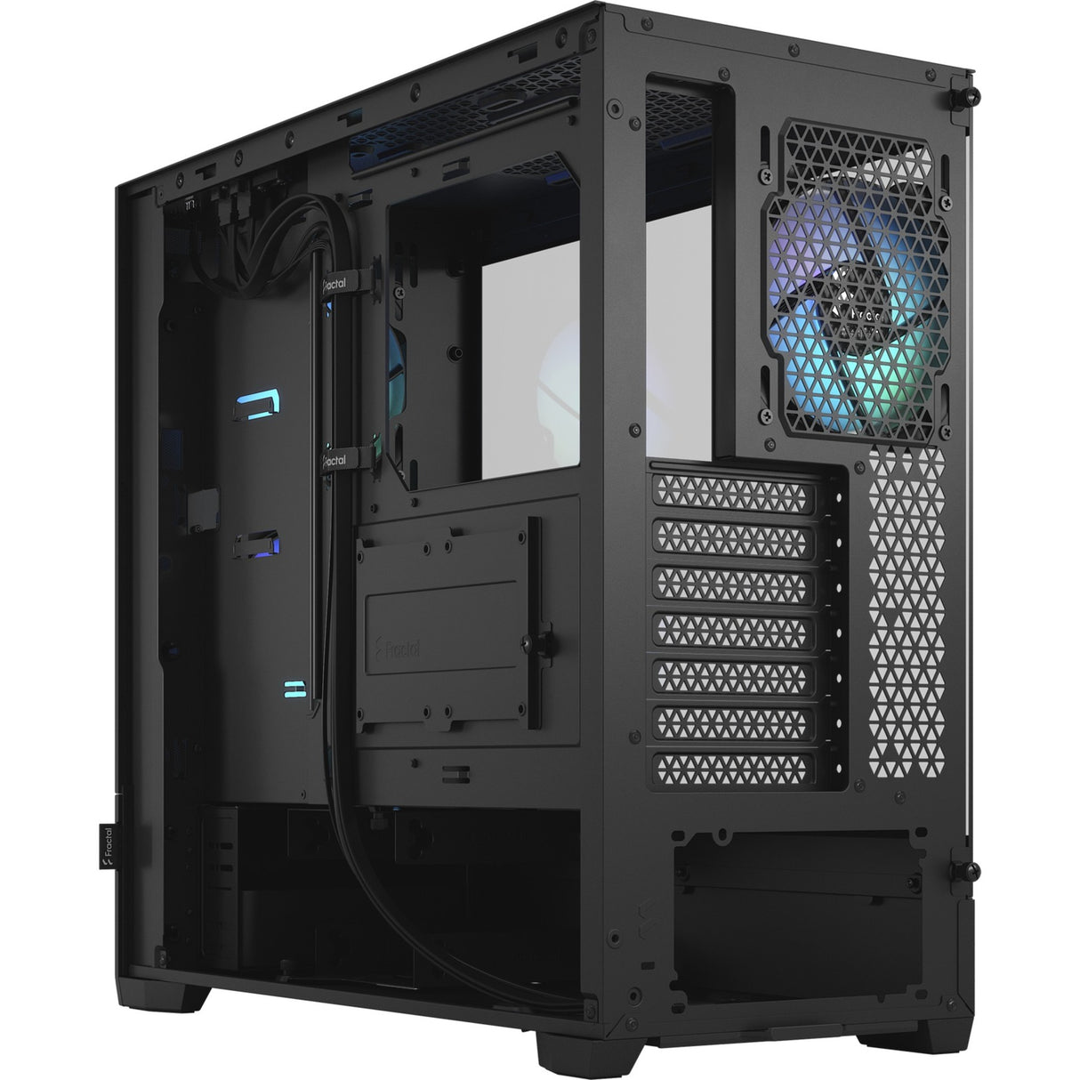 Fractal design pop air rgb midi tårnhus (sort | 2x usb-a | rgb | hærdet glas)