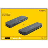 Delock HDMI KVM switch 4K 60 Hz med USB og lyd