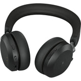 Jabra evolve2 75 on-ear headset (sort, link380c, microsoft teams)