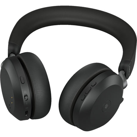 Jabra evolve2 75 on-ear headset (sort, link380c, microsoft teams)