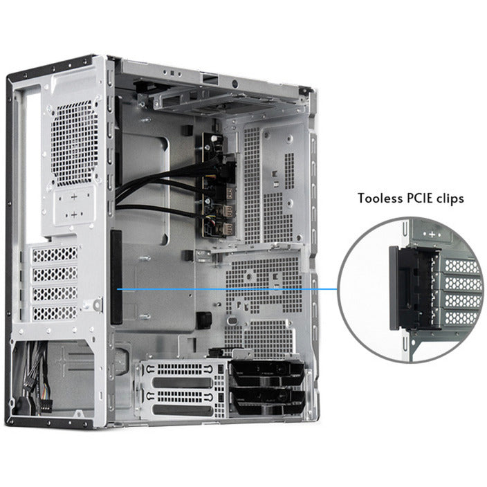 Chieftec uni bs-20b-op mini tårnhus (sort | 3x USB-A | 1x USB-C)