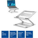 Act connectivity laptop stativ aluminium (aluminium, foldbar, trinløst justerbar i højden)