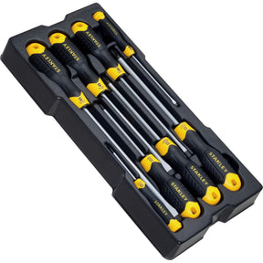 Stanley håndværktøj transmodule cushiongrip skruetrækkere 8-delt - stmt1-74181 - stmt1-74181